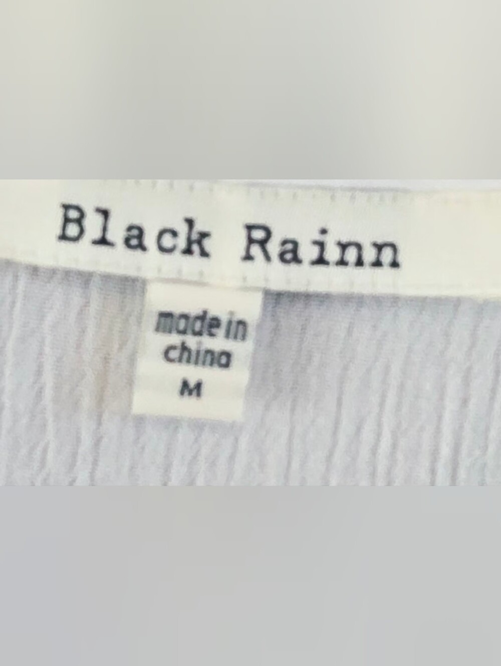Black Rainn White Boho Lace Inset Keyhole Tassel Gauze Tunic Top M - Picture 10 of 10